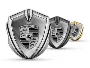 Porsche Emblema Silicone Badge Look Moderno Stile High-End